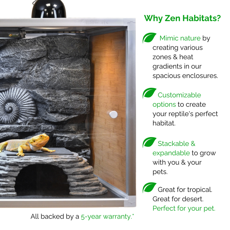 4'x2'x2' Original PVC Panel Crested Gecko Enclosure | Zen Habitats